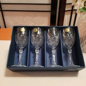 Cristal D'Arques - 1980's Fontenay Liquer Sherry Cordial Glasses - Set of 4 NIB
